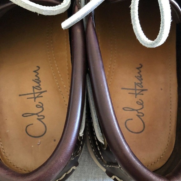 Cole Haan Pinch Road Trip Boat Shoes Brown Leather Loafer Men\'s Size US 8.5M